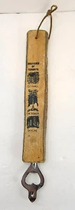 Vintage Wooden Live-edge Bottle Opener/Can Opener Souvenir of Toronto - Mancave - Foto 1 di 6