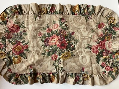 New PAIR RALPH Lauren FLORAL Shabby Flower KING Pillow SHAMS Vintage 100% Cotton - Image 1 of 4