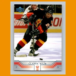 Tarjeta de hockey Clarke Wilm #258 2001 Upper Deck Calgary Flames NHL CASI NUEVA - Imagen 1 de 3