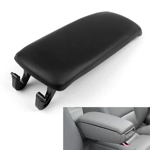 PU Leather Center Console Armrest Cover Lid For Audi A4 S4 A6 2000-2008 Black - Picture 1 of 5