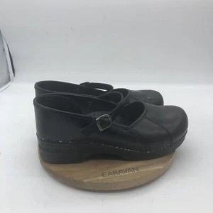 Dansko Marcelle Mary Janes Damen-Slipper 11,5 schwarz Leder Keilabsatz bequem - Bild 1 von 14