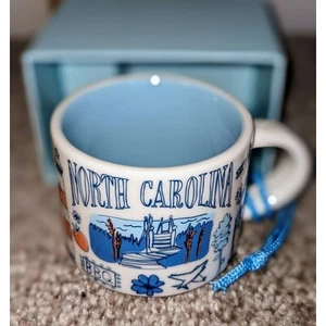 Taza adorno espresso Starbucks North Carolina serie Been There en todo el mundo - Imagen 1 de 6