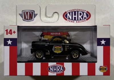 NEW 2024 M2 MACHINES S133 O'REILLY'S EXCLUSIVES 1941 WILLYS COUPE GASSER NHRA - Image 1 of 3