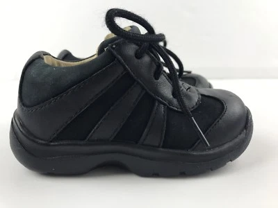Zapatos Stride Rite Niño Pequeño 5 M Cuero Baccio Negro Sistema de Movimiento Natural Foto 1 de 4