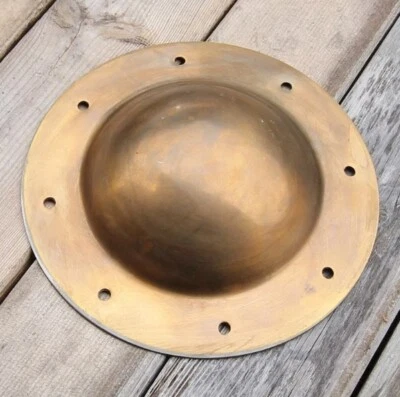 Jefe Escudo Vikingo de Hierro Medieval Forjado a Mano -- Armadura Umbo de Acero Oscuro Pesada 12g Foto 1 de 4