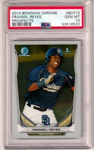 FRANMIL REYES -- BOWMAN CHROME PROSPECTS 2014 -- BCP13 -- GEMA PSA COMO NUEVA 10 - Imagen 1 de 1