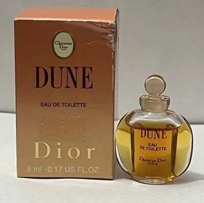 Christian Dior DUNE EAU DE Toilette 0,17 fl. oz Splash Vintage para hombre. Foto 1 de 4