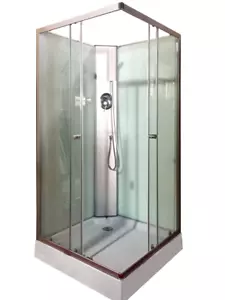 Shower Screen Cubicle Enclosure Mixer Base Bathroom 900x900x2300mm 1802A - Picture 1 of 4
