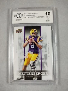 Zach Mettenberger 2014 Upper Deck 20 RC LSU BCCG Graded MT 10 - Picture 1 of 4
