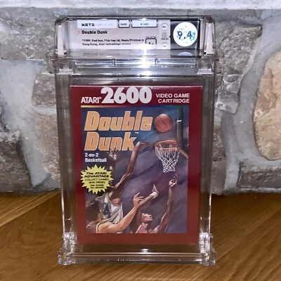 Brand New Atari 2600 Double Dunk WATA 9.4 Factory Sealed Graded 1989 Video Game - Image 1 of 4