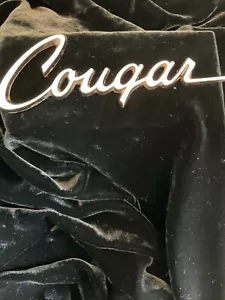 VINTAGE MERCURY COUGAR FENDER BADGE EMBLEM SCRIPT 1969-70 OEM -D7WB 16098 - Picture 1 of 3