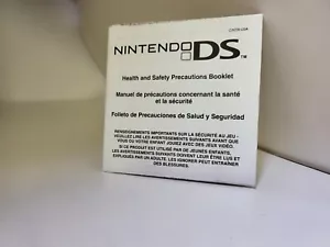 NEU Nintendo DS # 55878C Gesundheits- und Sicherheitsvorkehrungen USA Booklet #B39 - Bild 1 von 2