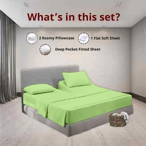 Top Head Split Sheet- 32" Adjustable Top Head, Extra Deep Pocket Sage Color - Bild 1 von 8