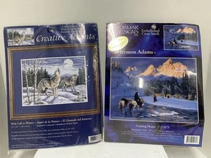 2 gezählte Kreuzstich-Sets ungeöffnet Coming Home & Wild Call im Winter - Bild 1 von 5