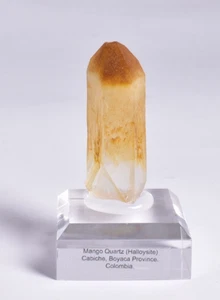 MANGO QUARTZ MINERAL (HALLOYSITE) on STAND, COLUMBIA M261 - Bild 1 von 5