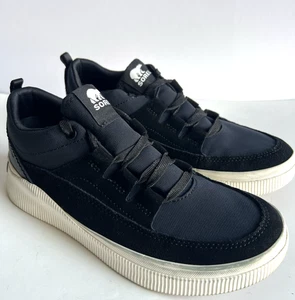 Sorel Out N About IV niedrige wasserdichte Sneakers Schuhe weiß schwarz Damengröße 9 - Bild 1 von 11