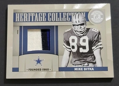 2012 Mike Ditka 3-Color Patch 43/49 Heritage Collection Card #48 Cowboys - Image 1 of 2