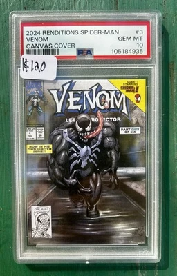 2024 Upper Deck Marvel Renditions Comic Covers VENOM #3 PSA 10 GEM MINT - Image 1 of 2