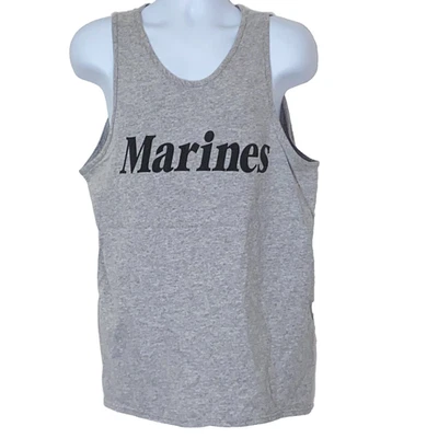 Мужская майка Rothco размер Large серая морская пехота - Изображение 1 из 3