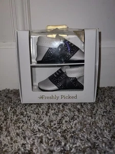 Freshly Picked The Original Baby Moccasin Leather &Suede New Size 3 12-18 Months - Picture 1 of 5