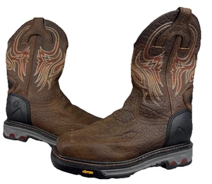 Justin Original Botas de Trabajo Vaqueras Driscoll Hombres 9 Puntera Cuadrada Puntera de Acero Impermeables - Imagen 1 de 20