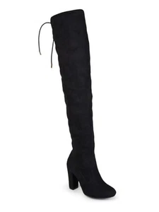 JOURNEE COLLECTION Womens Black Comfort Maya Round Toe Zip-Up Boots 7.5 M - Picture 1 of 11