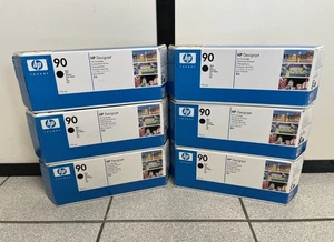 x6 HP 90 CARTOUCHE / TINTE / INKS Pour HP DesignJet 4000 4500 - NEW & OVP !!! - Afbeelding 1 van 1
