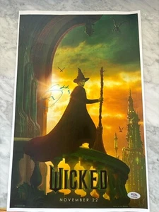Póster firmado por Cynthia Erivo 11x17 Wicked con certificado de autenticidad de ADN PSA *FRÁGIL* - Imagen 1 de 1