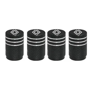 Lot 4 Bouchon De Valve Noir Logo Losange Renault - Picture 1 of 3