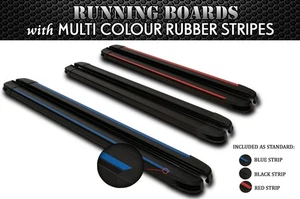 Black Running Boards MY3 For Ford Transit MK7 LWB 2007-2014 Side Foot Rest Steps - Picture 1 of 9