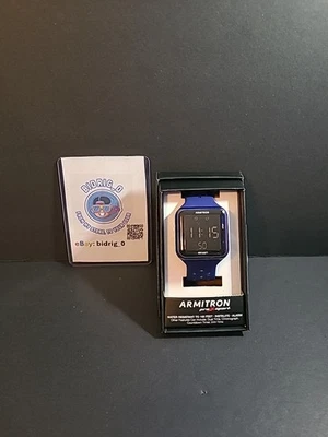 Reloj Armitron Unisex Digital Azul Silicona Deportivo Cronógrafo WR 40-8417BLUTB Foto 1 de 2