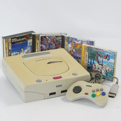 Sega Saturn WHITE Console Tested System HST-3220 JAPAN Game -NTSC-J- B64127789 - Image 1 of 4