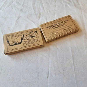 Vtg Box of Ammonia Inhalants US MILITARY issue LOT Of 2 - Picture 1 of 2