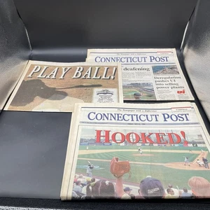 Lotto 3 CT Giornali Bridgeport Bluefish Inaugurazione Stagione 1998 Giorno Apertura - Foto 1 di 7