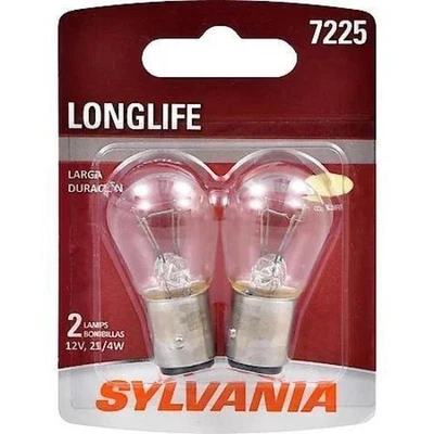 Bombilla Trasera-SYLVANIA Long Life Blister Pack TWIN 7225LLBP2 NUEVO Foto 1 de 2