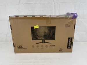 New Lenovo G24e-20 23.8" VA LCD Full HD FreeSync Gaming LCD Monitor 16:9 - Black - Picture 1 of 7