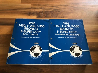 Camión Ford F150 1996 F250 F350 Bronco Super Duty manual de taller de servicio (2)_limpio Foto 1 de 4