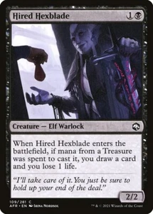 MTG Magic AFR D&D Forgotten Realms - 1x EN NM 109 C Hired Hexblade - Picture 1 of 1