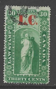 Bigjake: Quebec QL-3, 30 cent Law Stamp - Revenue - Picture 1 of 2