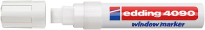 Edding 4090 window marker weiß 4-15 mm Kreidemarker chalk f. Fenster NEU - Bild 1 von 2