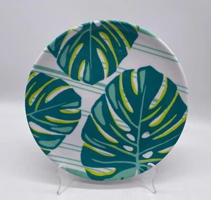 New Martha Stewart 8 Inch Melamine Dessert Plate Palm Leaves Design NWT - Picture 1 of 5