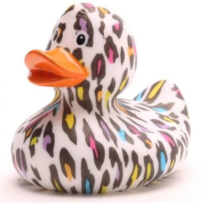 LILALU Badeenten Ente Like a Leopard LLL Quietscheente Quietscheentchen Gummiente