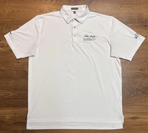 Peter Millar Summer Comfort Golf Polo Mens XL Huntsville Alabama Embroidered Wht - Picture 1 of 12