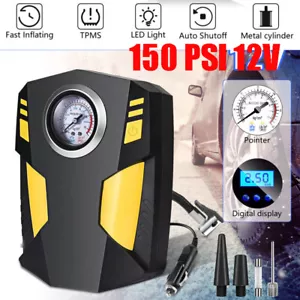 150 PSI Digital Tire Inflator Car Air Pump Compressor Electric Portable Auto 12V - Picture 1 of 14