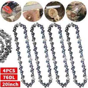 4PCS 20" 76 Drive Links Chainsaw Saw Chain Parts Tool Chainsaw Blade UK - Picture 1 of 7