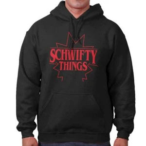 Funny Schwifty Things Cartoon TV Show Saying Hoodie Hooded Sweatshirt Men Women - Picture 1 of 10