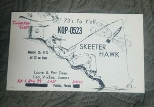 Palatka Florida - KQP 0523 - CB Ham Radio QSL Card - Picture 1 of 1