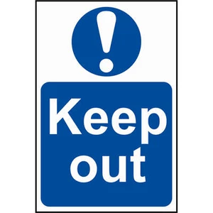 Scan Keep Out Sign 400mm 600mm Standard - Picture 1 of 1