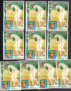 1984 OPC #230 LOT of (10) RICKEY HENDERSON (HOF) NM+ Oakland A'S  o-pee-chee