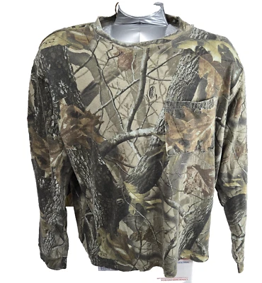 Outfitters Ridge Men's  Camo Long Sleeve Shirt XL RealTree 100 % Organic Cotton - Image 1 of 4